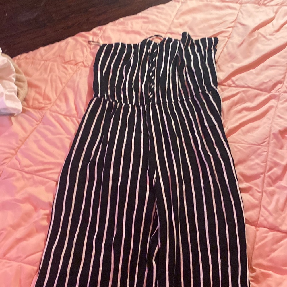 Black and white romper